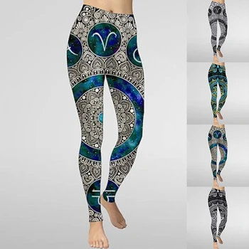 Kadın Koşu Sweatpants Çabuk kuruyan Spor pantolon Egzersiz Yoga Pantolon Yüksek belli Kravat boya Tayt XS-8XL