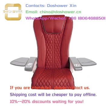 Kırmızı Deri Spa Sandalye Pedi Seti Tedarikçisi için Sandalye Pedi Seti Baş Yastığı ile Hakiki Deri Koltuk Takımı