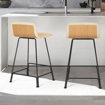 Makyaj İskandinav Bar Sandalyeleri Yemek Cafe Rahatlatıcı Tasarımcı Bar Sandalyeleri Bahçe Manikür Krzeslo Barowe mutfak mobilyası YY50BC
