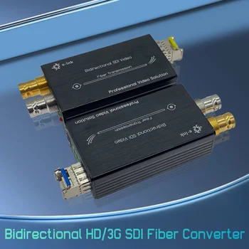 Mini Çift Yönlü HD / 3G SDI Fiber Genişletici Çift Yönlü SDI Fiber Dönüştürücü Yayın Seviyesi Alıcı-Verici Tek Modlu 20km