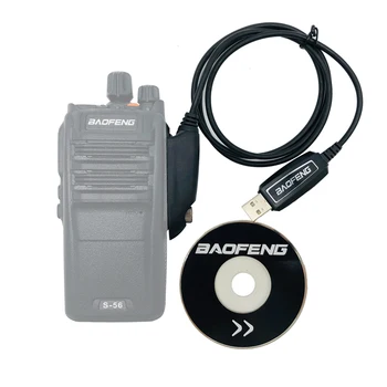 Su geçirmez Orijinal Baofeng USB Programlama Veri Kablosu CD Yazılımı ile Walkie Talkie için UV9R A-58 UV-9R Artı BF - 9700 UV 9Rplus