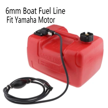 300CM Tekne Yakıt Hattı Hortumu 6mm Gaz boru bağlantıları Dıştan Takma tekne motoru Benzin Deposu Konnektörler Kiti Yamaha Motor için
