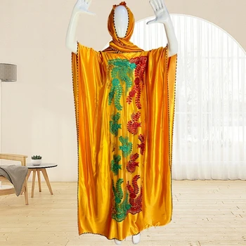 Kadınlar İçin afrika Elbiseler Vetement Femme Dashiki Abaya Baskı Maxi Elbise Afrika Giysi Dashiki Ankara Elbiseler Bahar Yeni