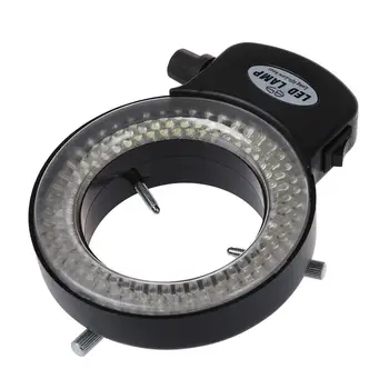 144 LED miniskop halka ışık halka ışık miniskop halka ışık için %0 - 100 ayarlanabilir lamba