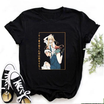 Benim Elbise Sevgilim Anime Tees Harajuku Tüm Maç Yuvarlak Boyun Unisex T Shirt Kitagawa Marin Seksi Grafik Baskı kadın T-shirt
