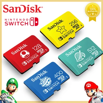Sandisk Nintendo Anahtarı Mikro SD Kart 64GB 128GB 256GB 512GB UHS-I C10 microSDXC hafıza Kartı Nintendo Anahtarı İçin Oyun Genişleme