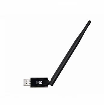 100 adet 150Mbps MİNİ Kablosuz USB wifi adaptörü Dongle Ağ LAN Kartı 5DB Anten Windows XP/7 8 10 Vista Linux