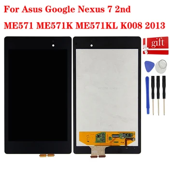 Asus Google Nexus 7 için 2nd ME571 ME571K ME571KL K008 lcd ekran Ekran Matris Paneli dokunmatik ekran digitizer Sensörü Meclisi