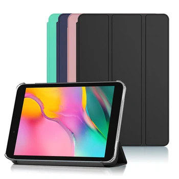 Flip tablet samsung kılıfı Galaxy Tab A 2019 8.0 T290 Funda PU Deri akıllı Kapak İçin Tab A8 SM-T290 SM-T295 T297 Folio Çapa