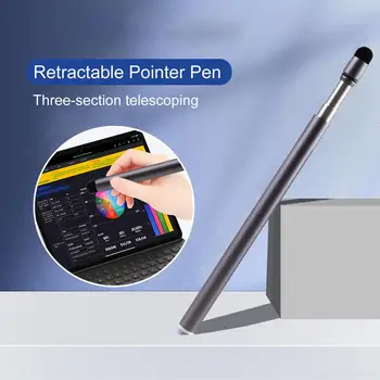 Taşınabilir dokunmatik ekran kalemi çizilmez Öğretmen Pointer Hassas Dokunmatik Yazma Geri Çekilebilir Pointer Stylus dokunmatik ekran kalemi