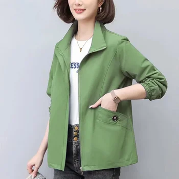 Kadın Ceket Bahar 2023 Yeni kadın Ceketleri Kore Gevşek Ceket Moda Rüzgarlık Kadın Uzun Kollu kadın Streetwear