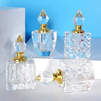 3ml Boş Doldurulabilir Parfüm Damlalık Şişe Araba Parfüm Şişesi Hediye Kristal Dekorasyon Vintage Kristal uçucu yağ Şişesi