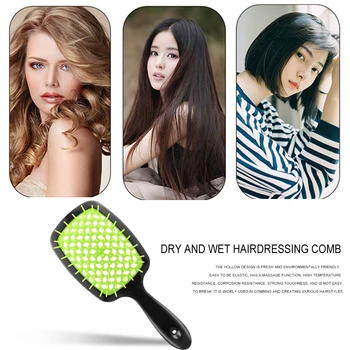 Saç masaj tarak Anti statik Anti arapsaçı saç fırçası saç bakımı şekillendirici araçlar taşınabilir ev Salon ıslak ve kuru masaj saç tarak