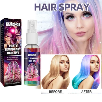 Saç Boyası Sprey Geçici Saç Boyası Kızlar Partisi Saç Aydınlatıcı Zarar Vermeyen Benzersiz Flaş Saç Modelleri Renklendirmesi Kolay краска для волос